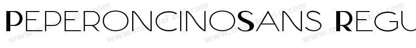 PeperoncinoSans Regular字体转换